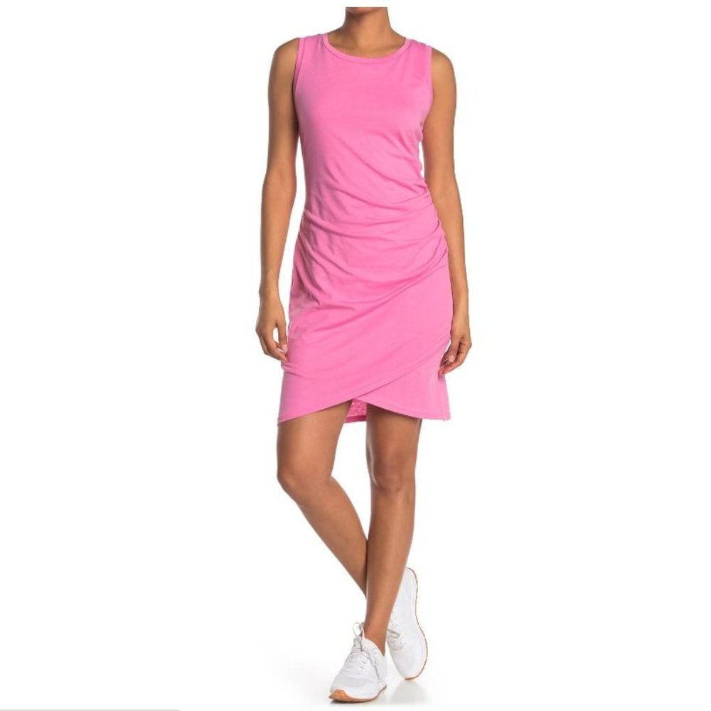 Leith Ruched Body-Con Tank Dress XS